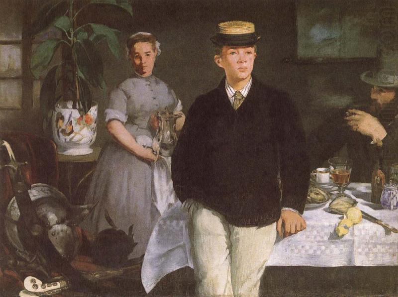 Edouard Manet Luncheon in the studio china oil painting image